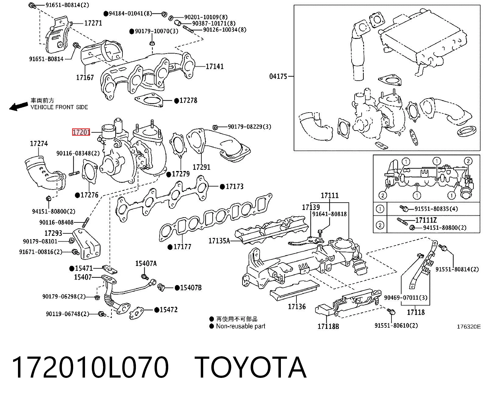 172010L070 Toyota Турбонаддув