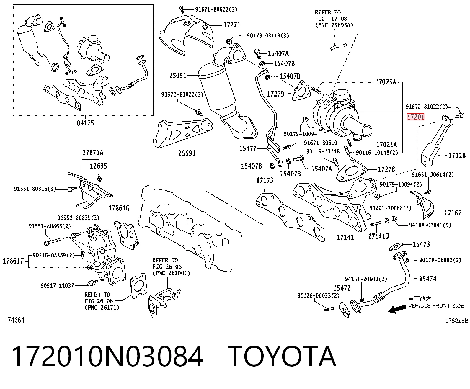 Турбіна Toyota Corolla седан (E18) (2013 - 2021) ціна, від 120.37 USD