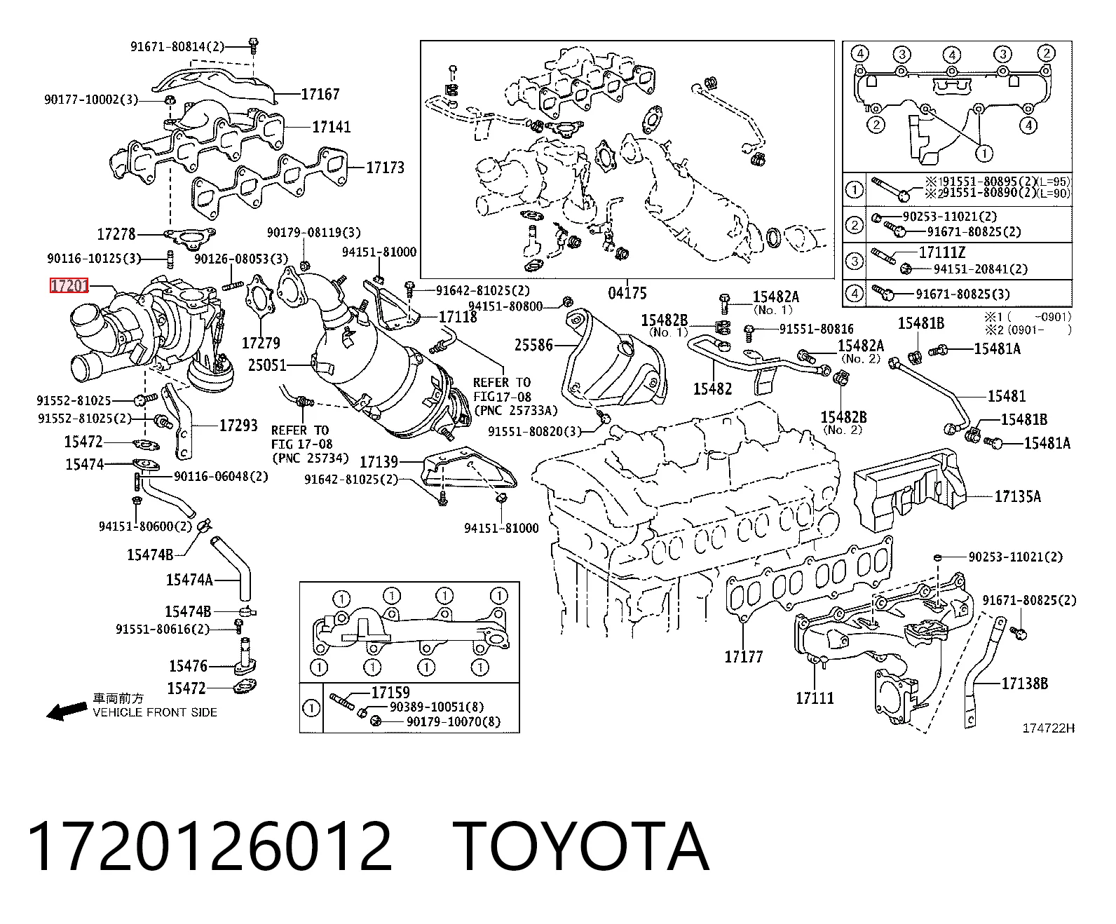Турбіна Lexus IS седан (E2) (2005 - 2013) ціна, від 126.70 USD