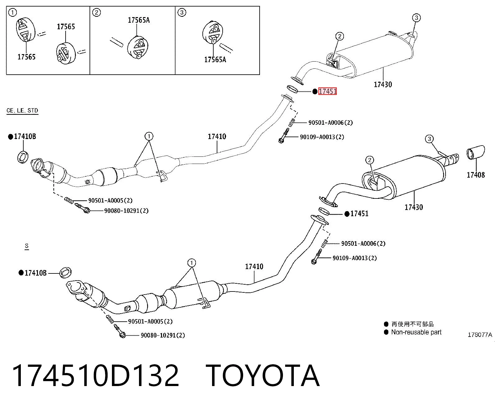 174510D132 Toyota 