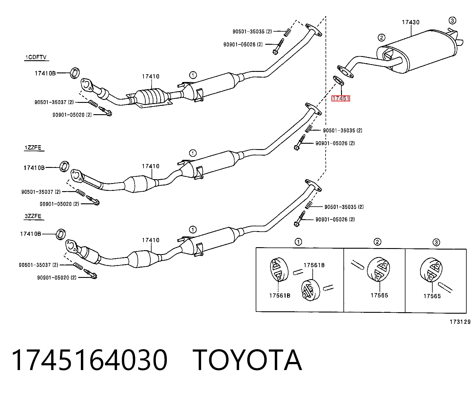 Прокладка прийомної труби глушника Motus MS1835014 ціна, від 3.74 USD