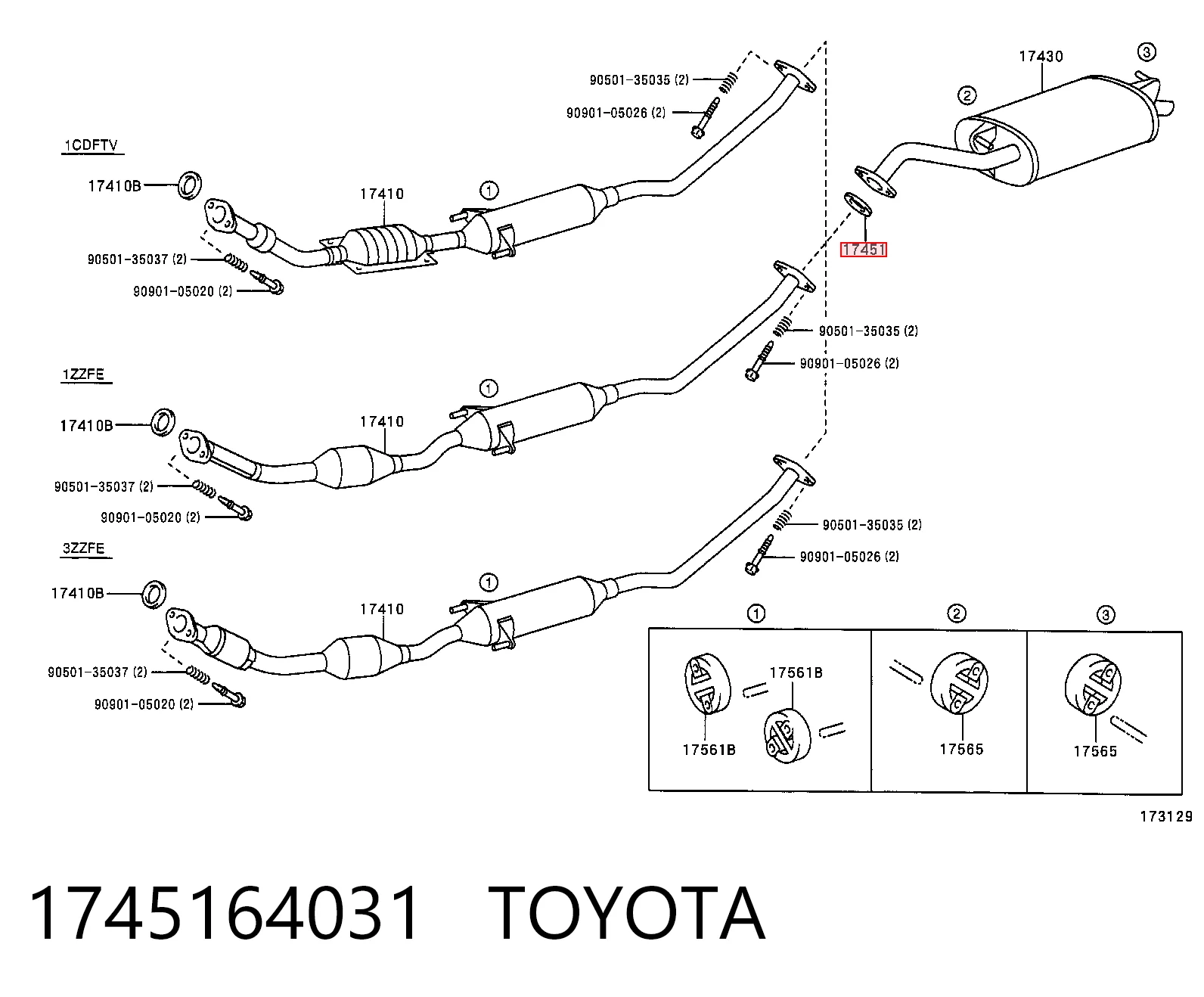 Купити MS1835014 Motus Прокладка до глушника