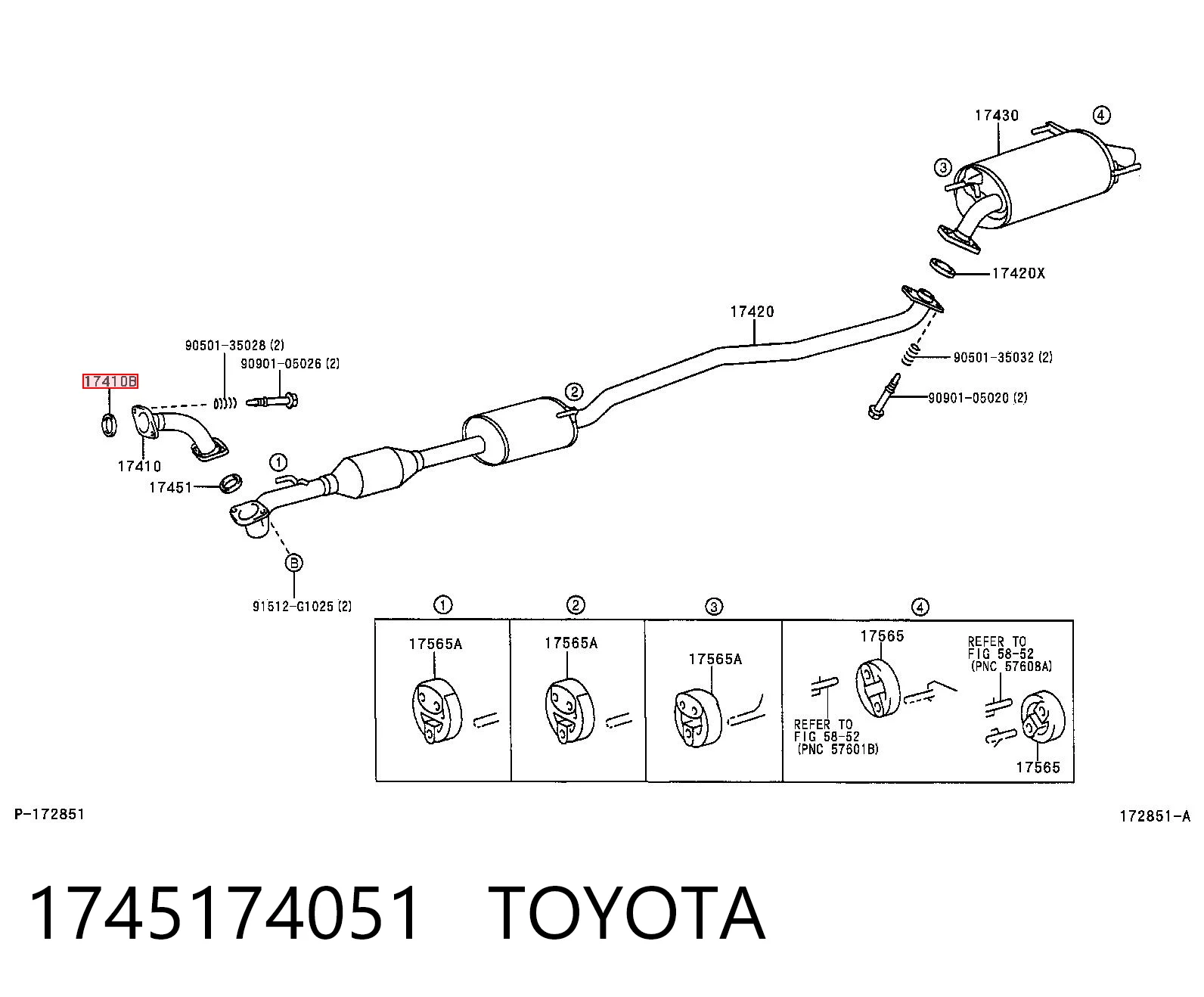 1745174051 Toyota Прокладка штанів