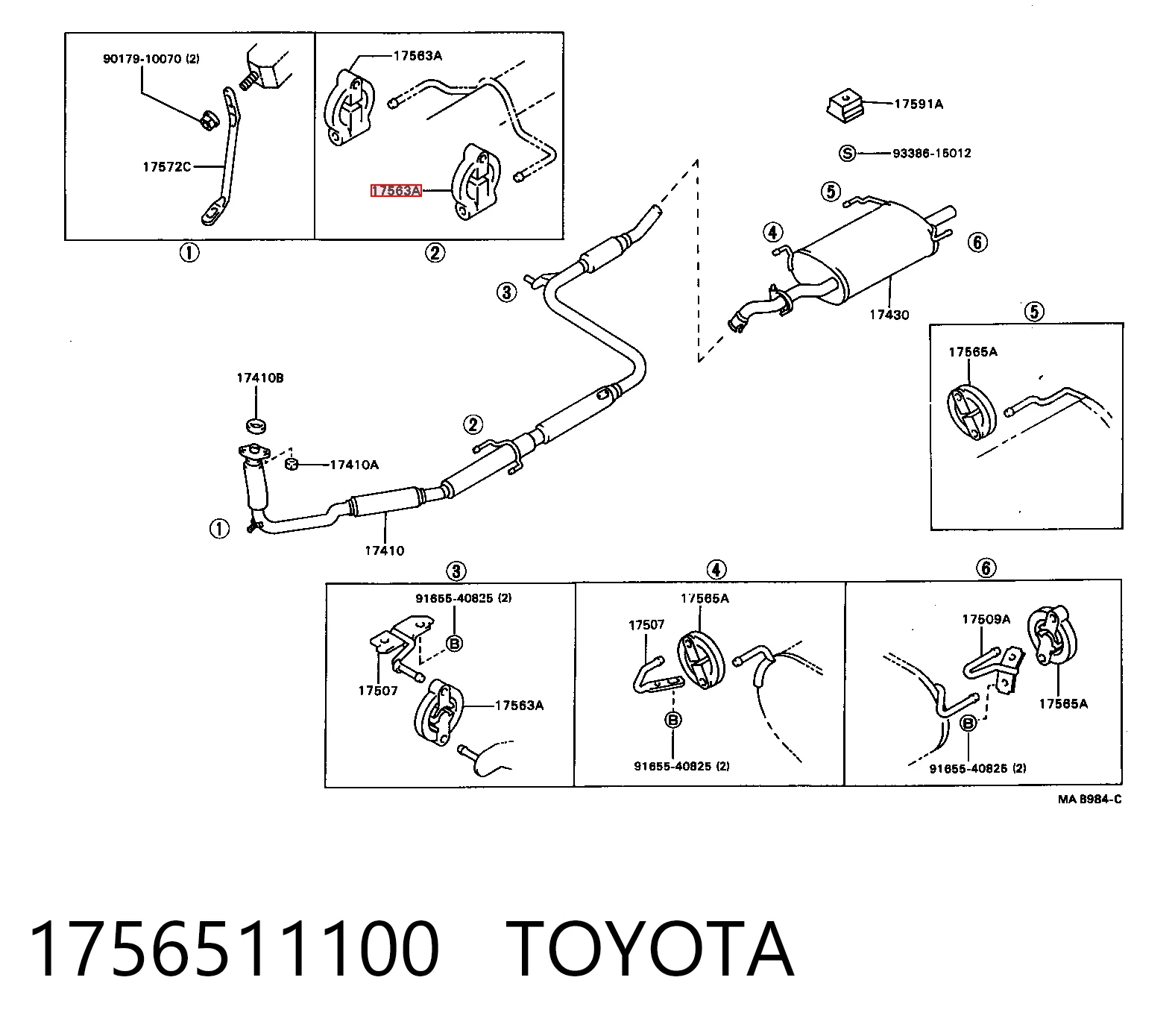 Купити Подушка глушника Suzuki Swift II AH, AJ