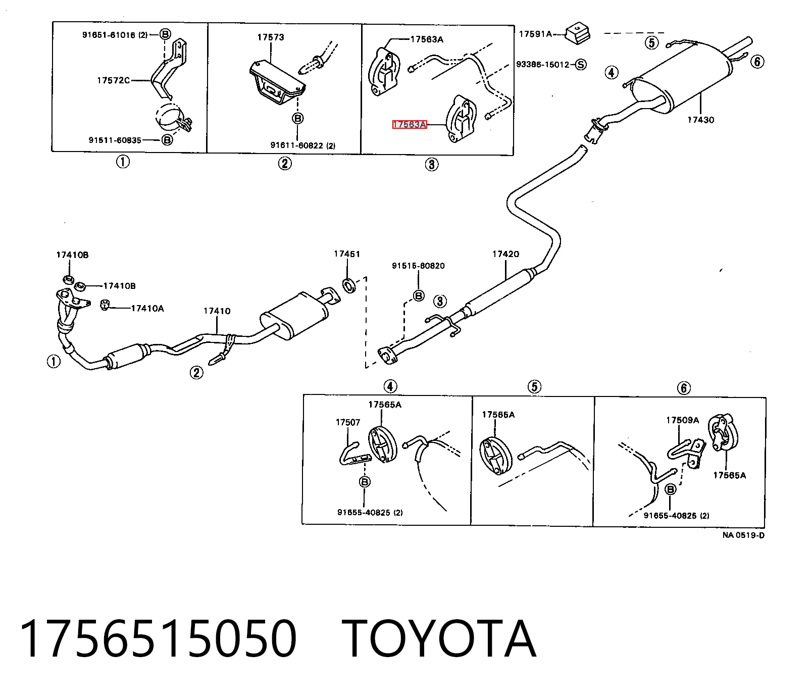 Кронштейн кріплення глушника на Mazda 6 MPS GG
