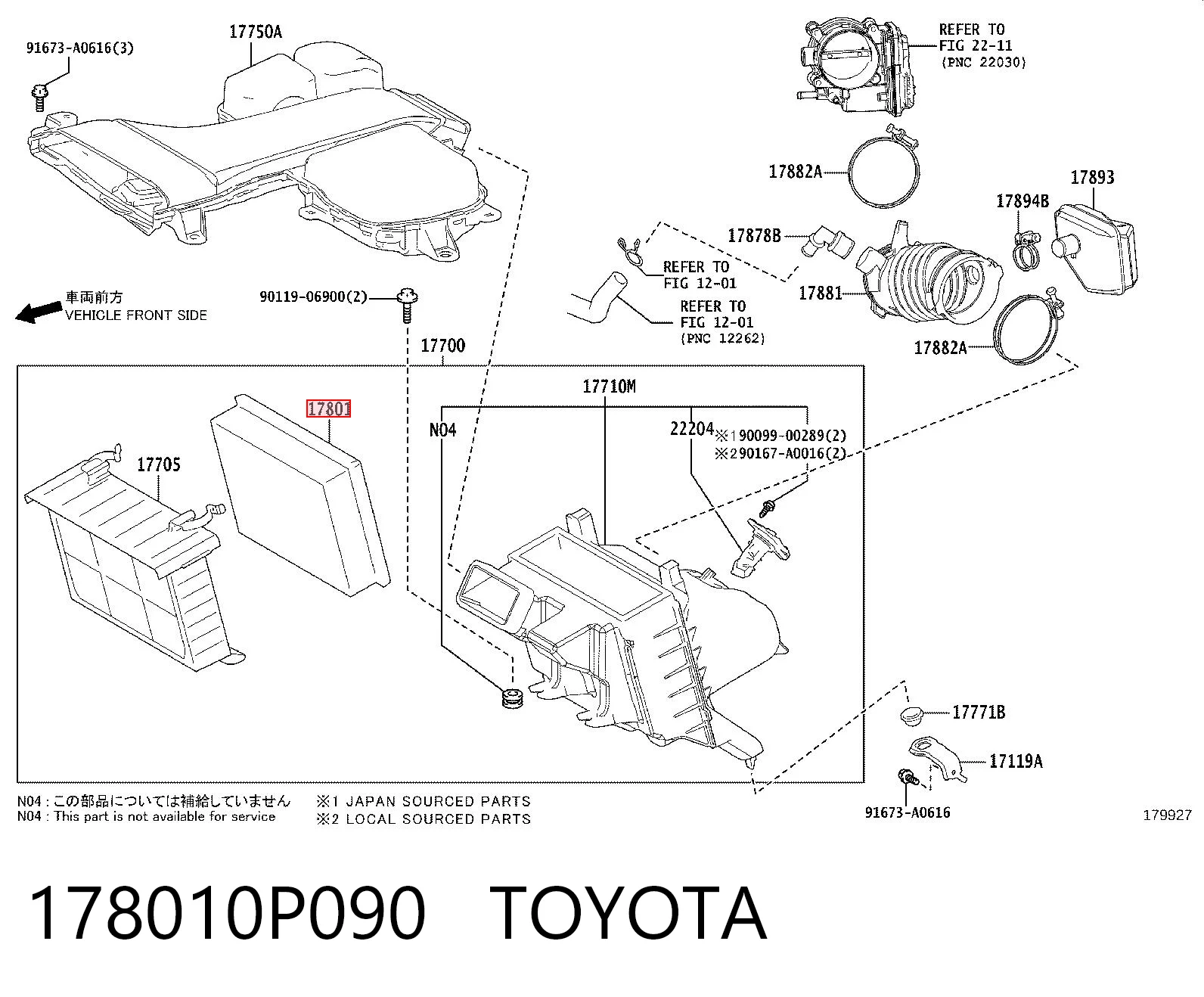 Повітряний фільтр IPA1051 Interparts