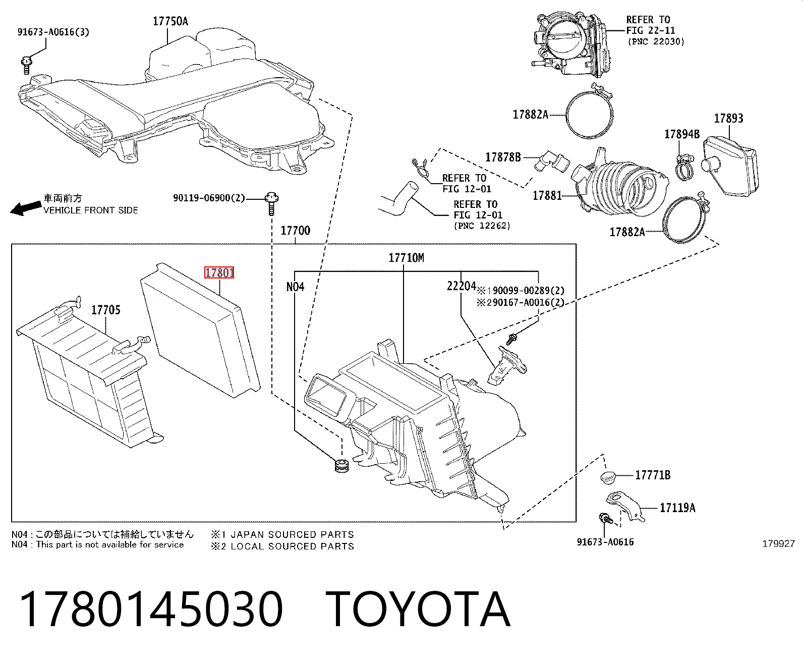 Фільтр повітряний Interparts IPA1051