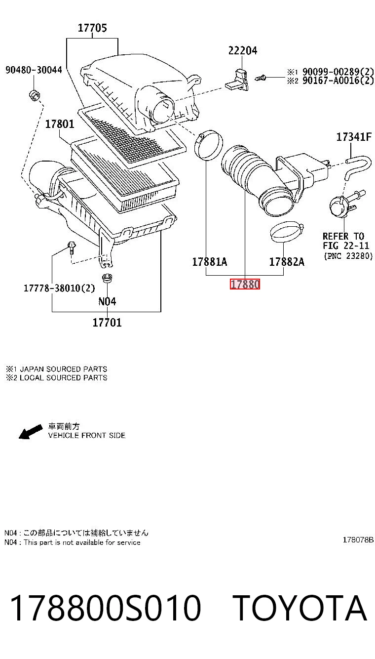 178800S010 Toyota 