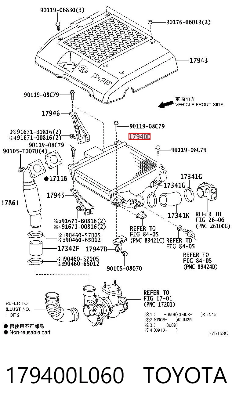 179400L060 Toyota Охолоджувач наддувочного повітря
