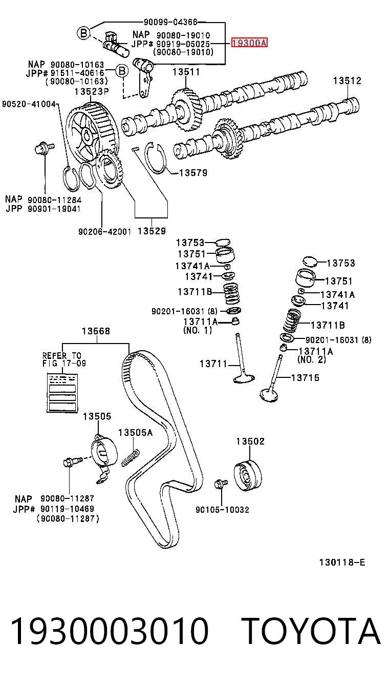 1930003010 Toyota Датчик розподільного вала