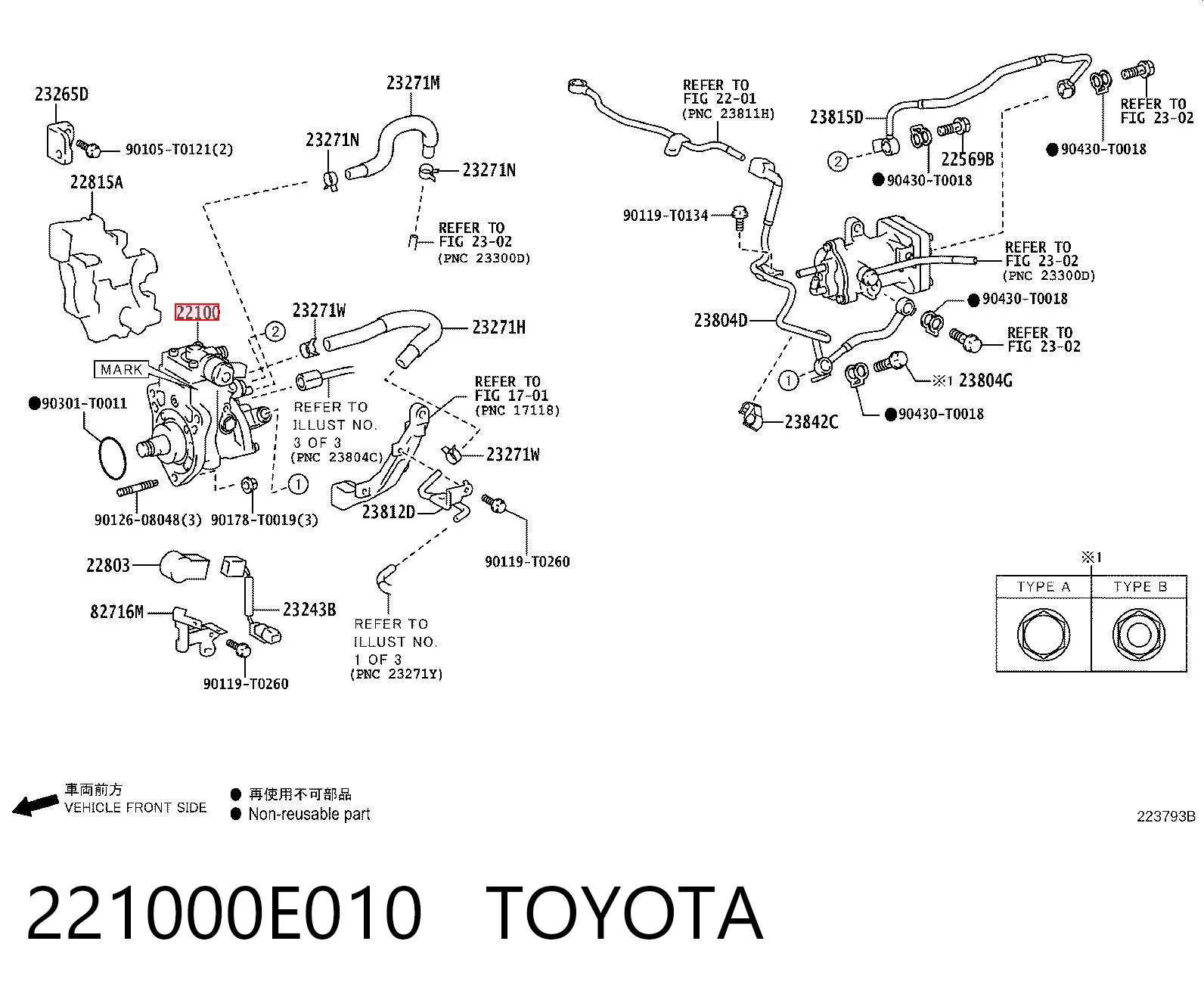 221000E010 Toyota Насос паливний високого тиску (ПНВТ)