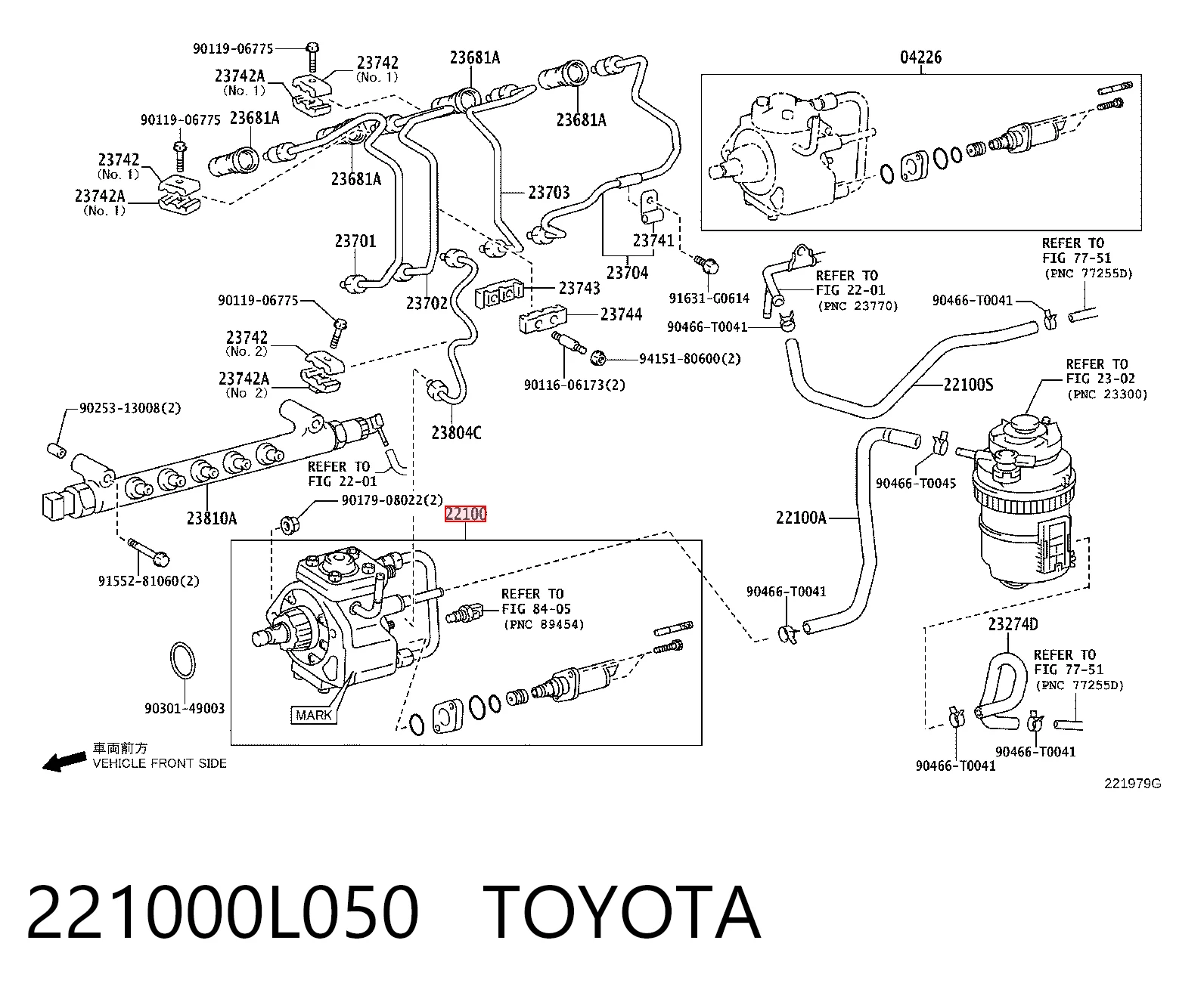 221000L050 Toyota Насос паливний високого тиску (ПНВТ)