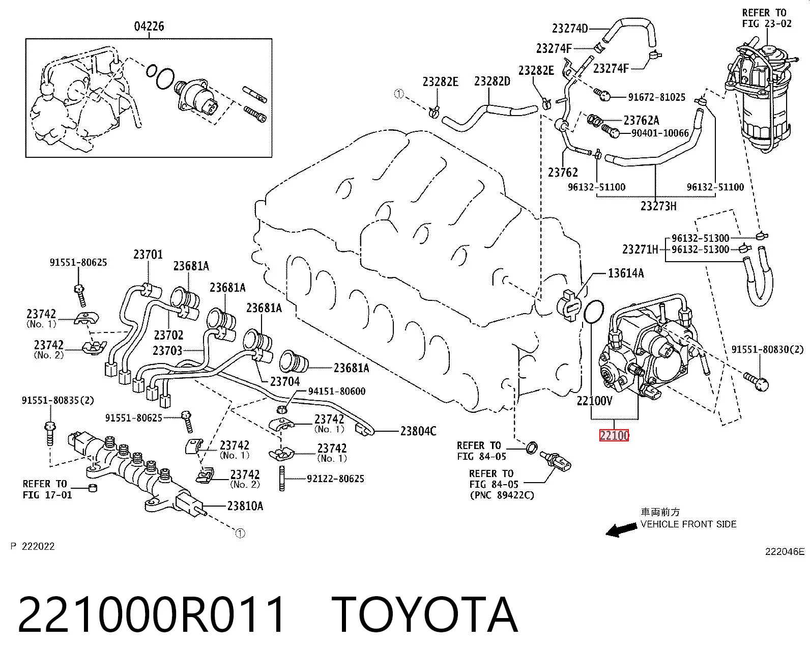 221000R011 Toyota Насос паливний високого тиску (ПНВТ)
