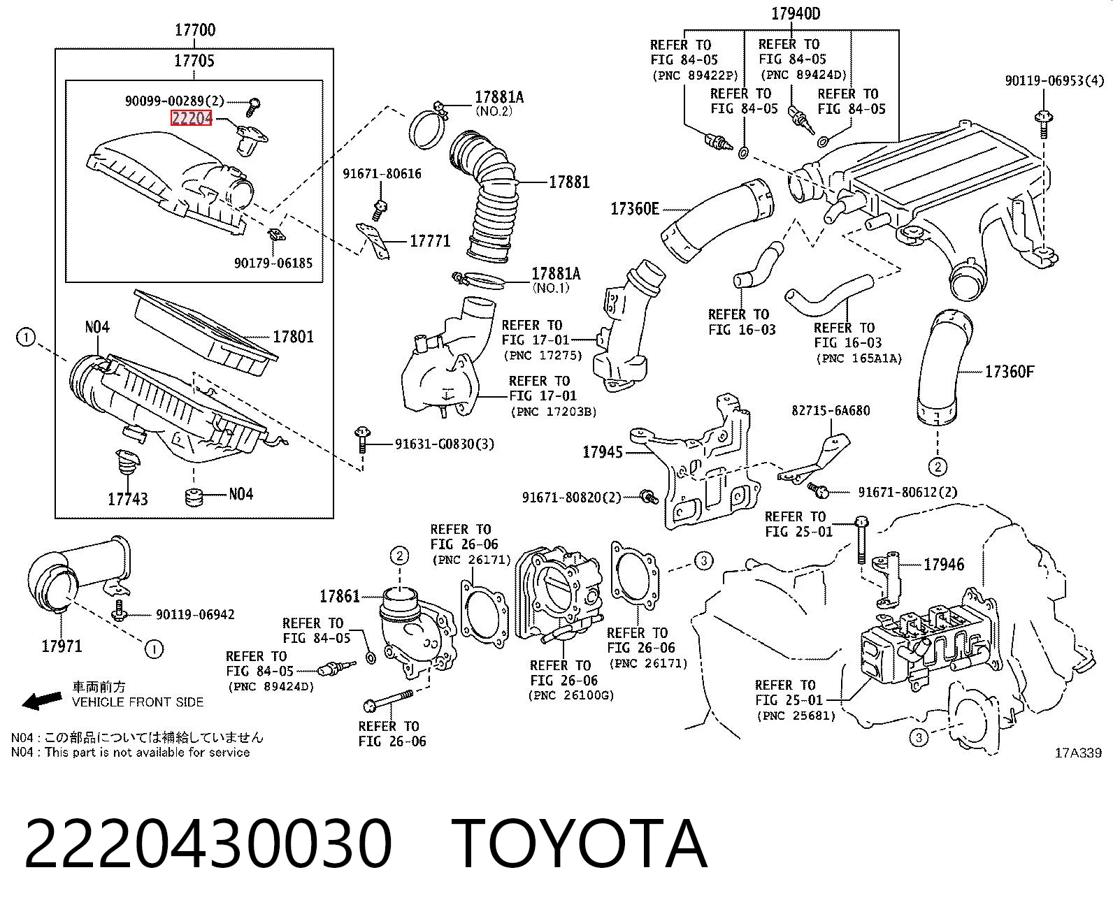 2220430030 Toyota Датчик витрати повітря