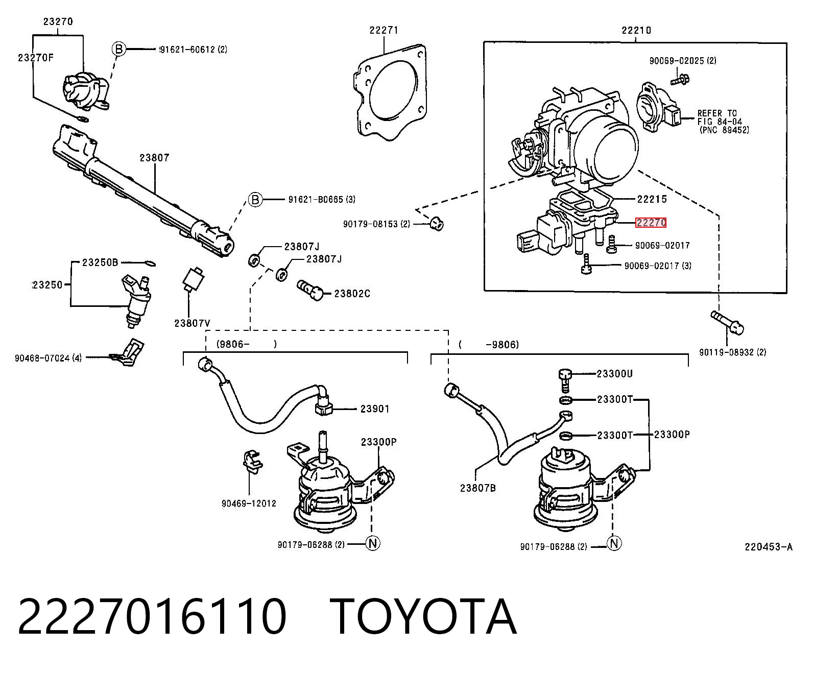РХХ на Toyota Avensis I T22