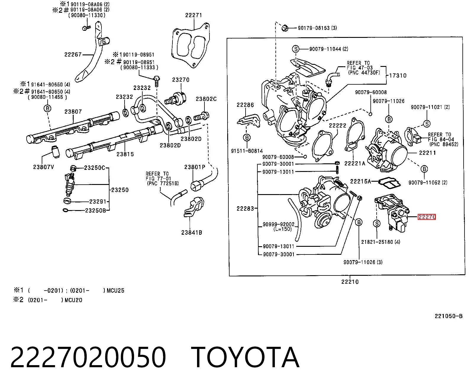 2227020050 Toyota РХХ