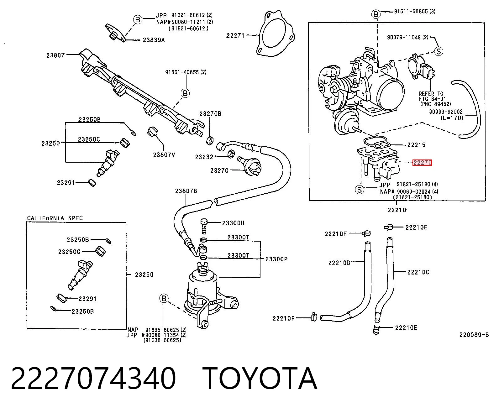 2227074340 Toyota РХХ