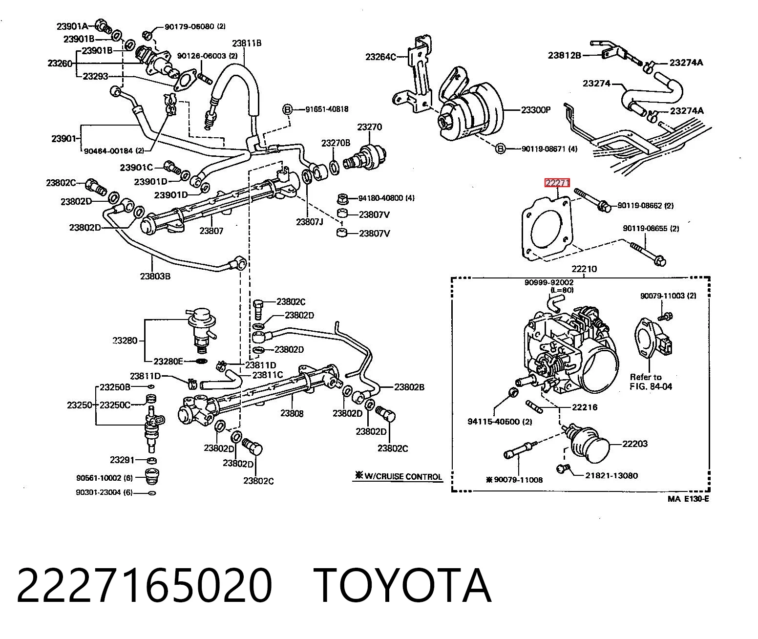Прокладка дросельної заслінки Toyota 4 Runner N130