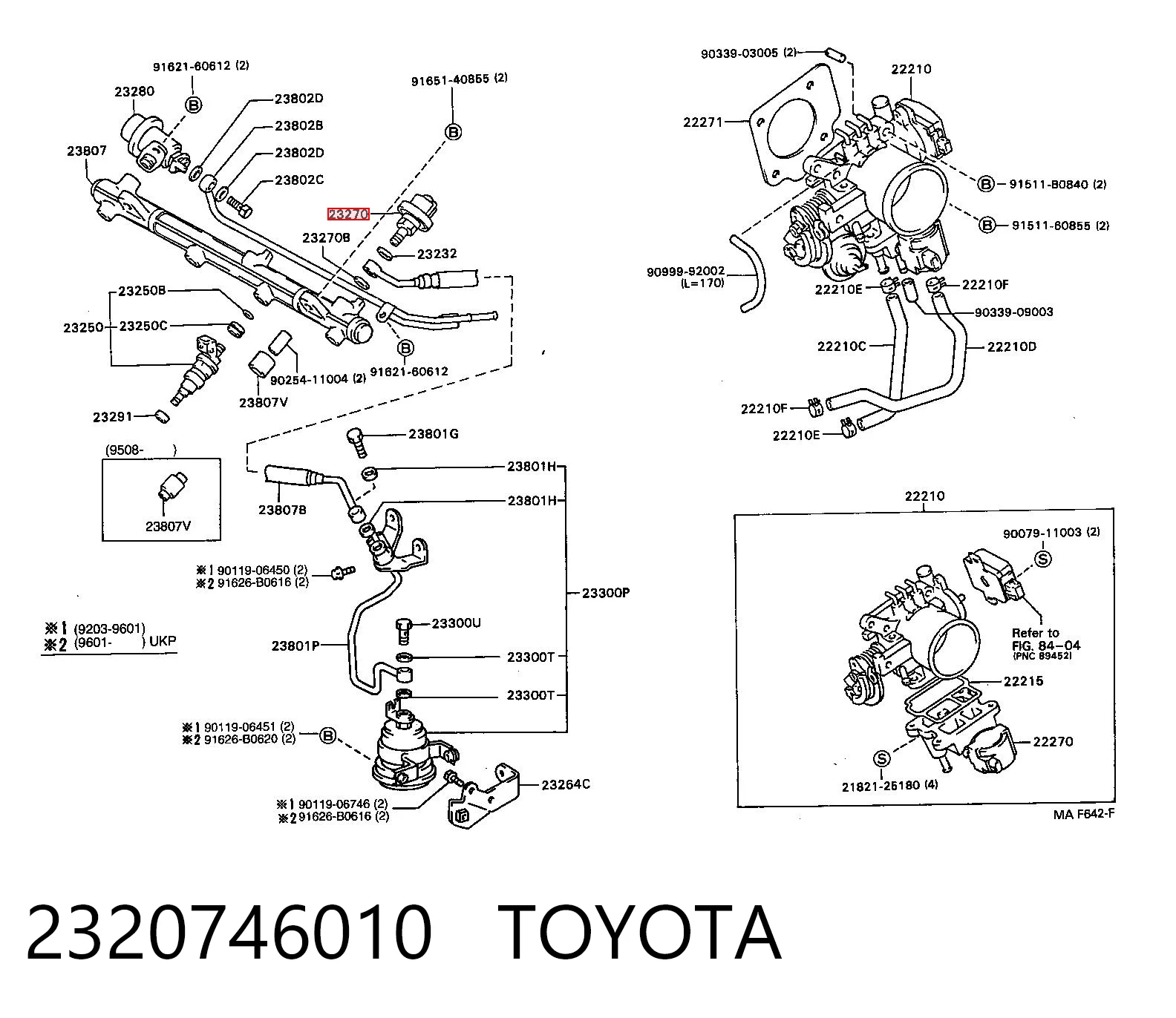 2320746010 Toyota Регулятор тиску палива