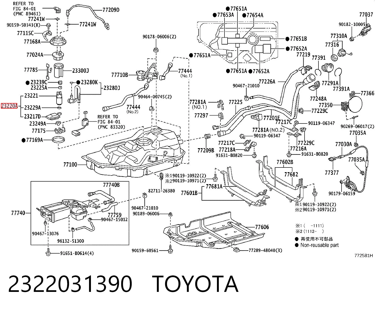 2322031390 Toyota 