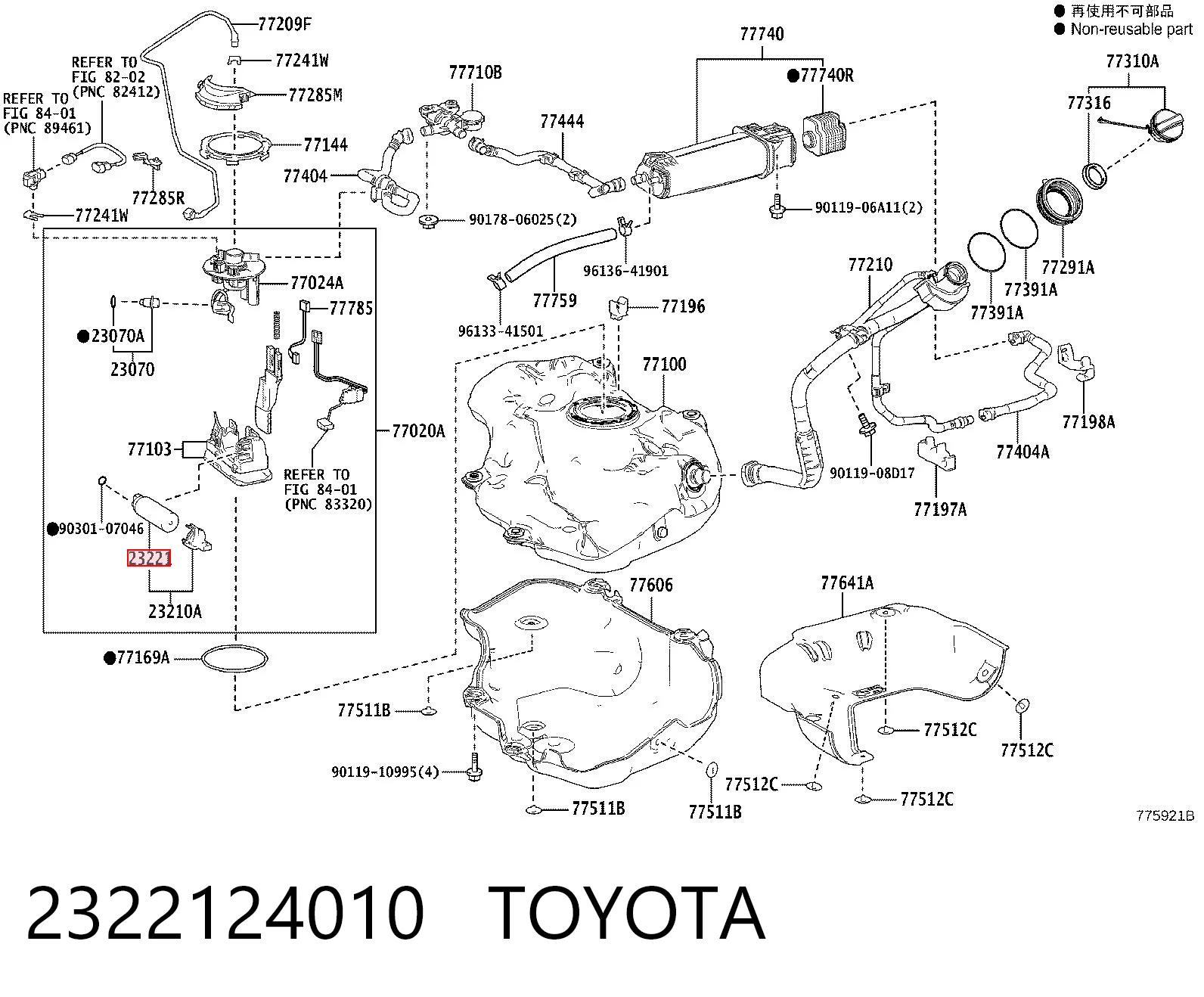 2322124010 Toyota 