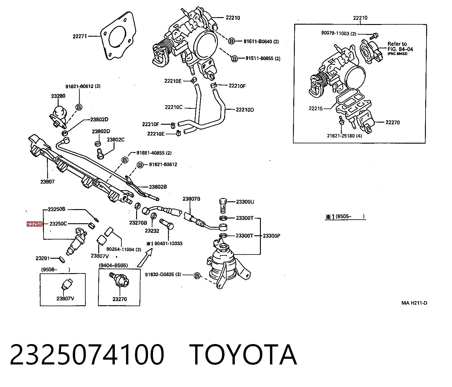 Купити Паливні форсунки Toyota Picnic  XM1