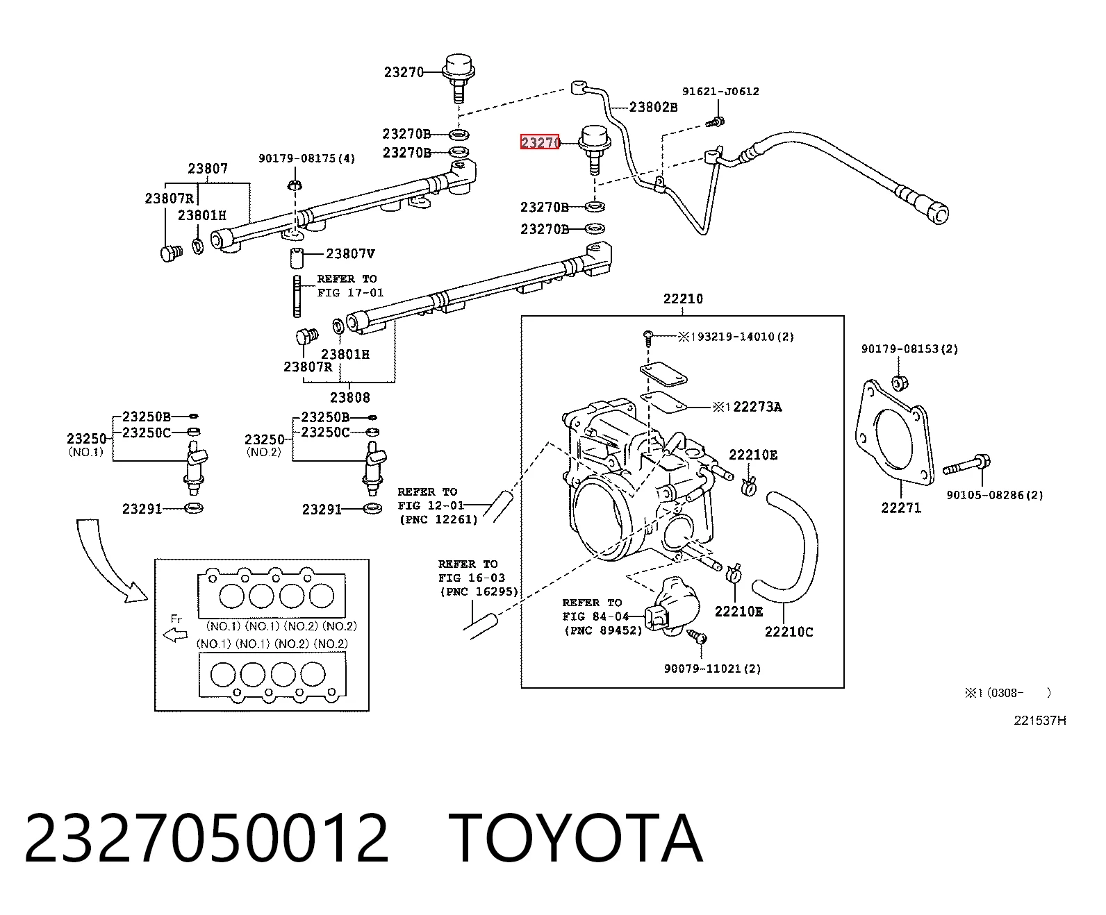 Купити Регулятор тиску палива Lexus GX 470 
