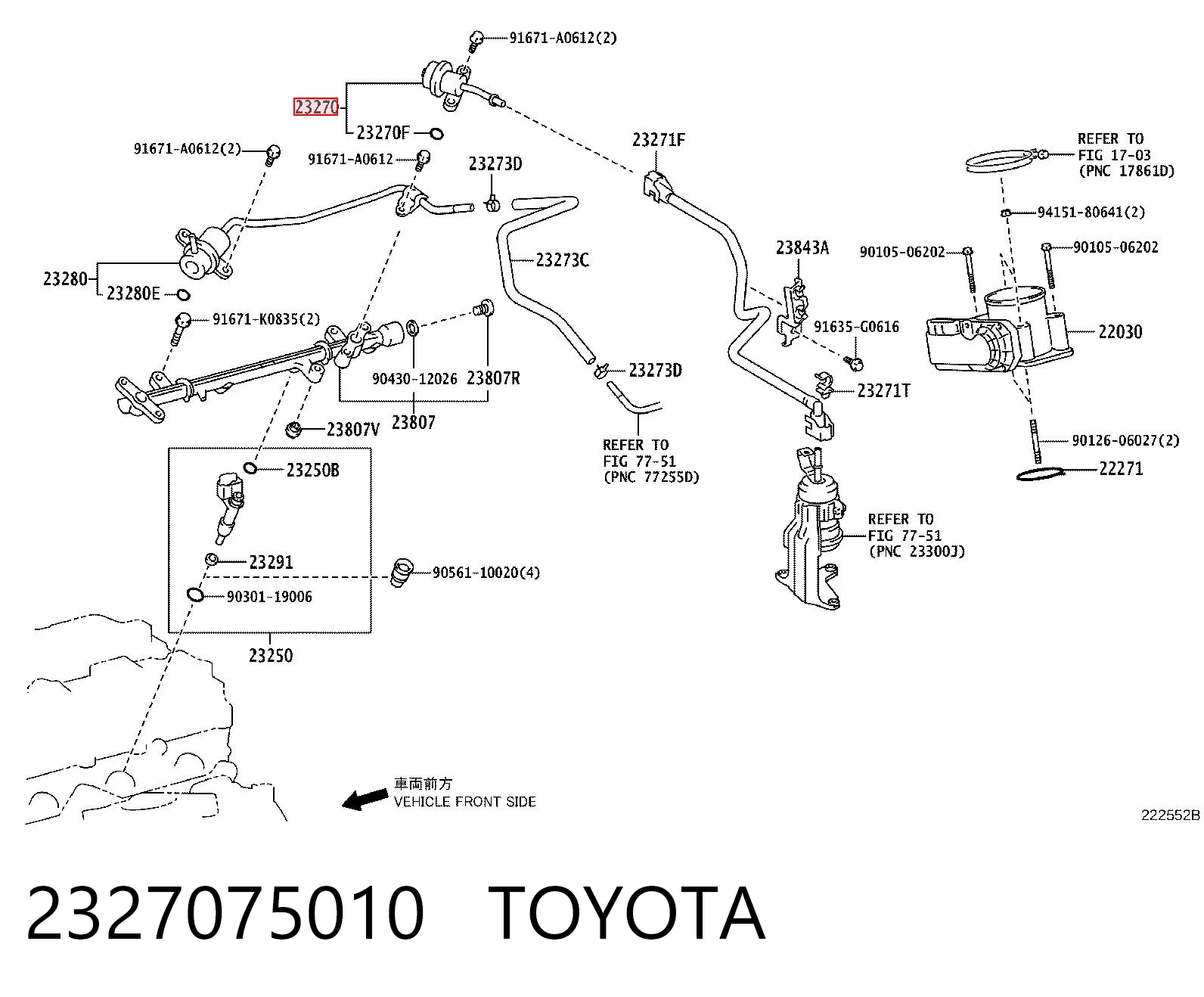 2327075010 Toyota 