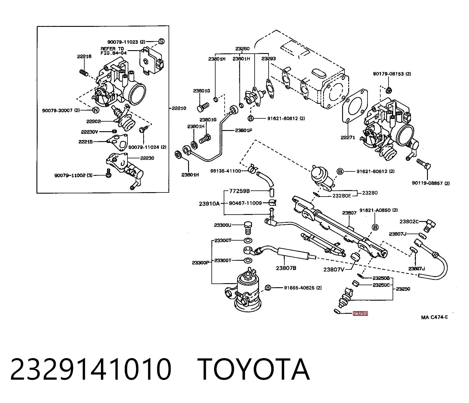 2329141010 Toyota Кільце інжектора