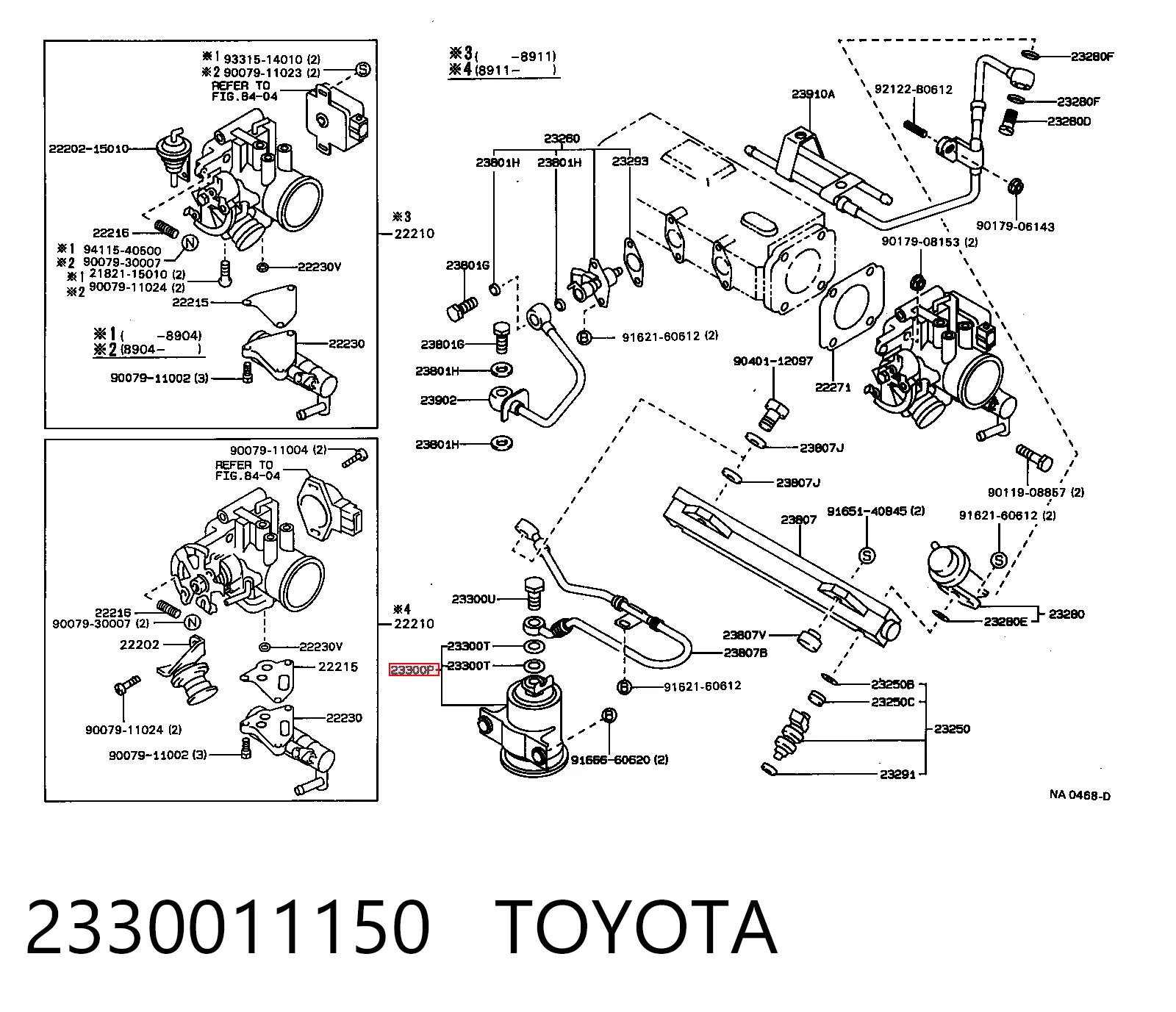 2330011150 Toyota Фільтр палива
