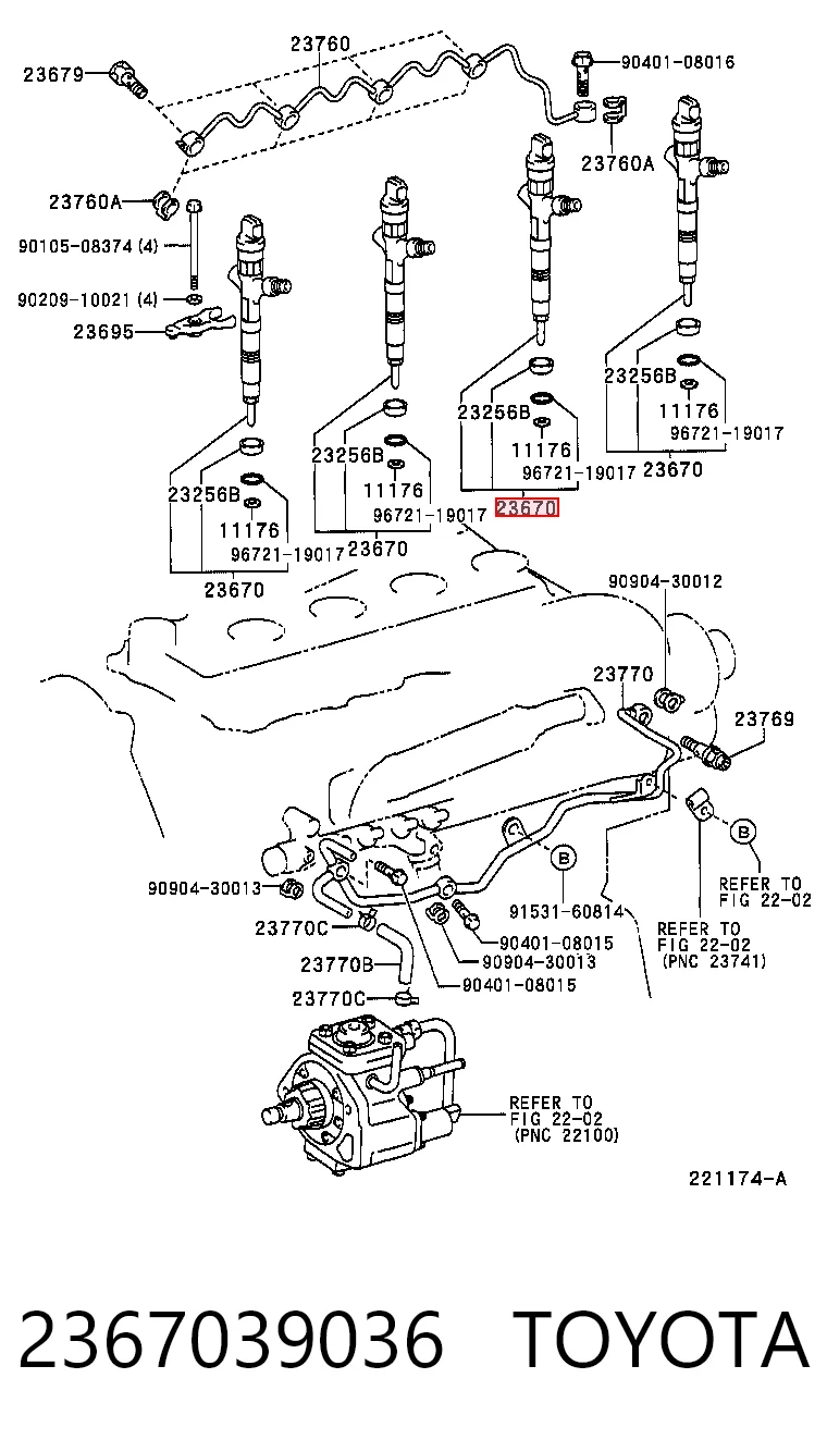 950000940 Denso Форсунка вприску палива