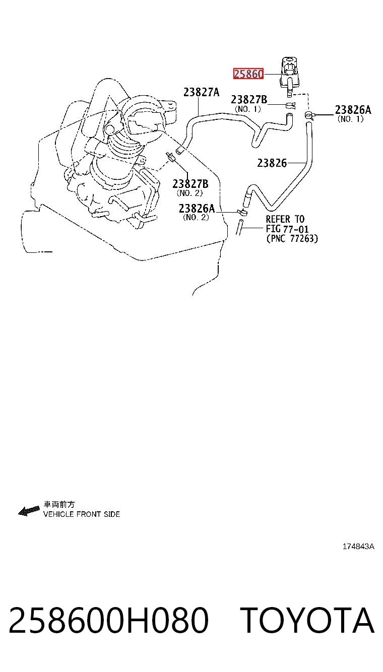 258600H080 Toyota 