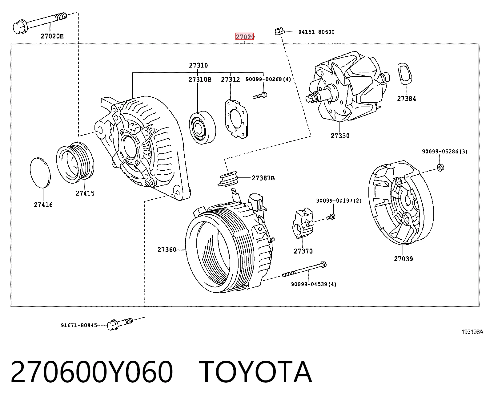 Генератор 1042102480 Denso