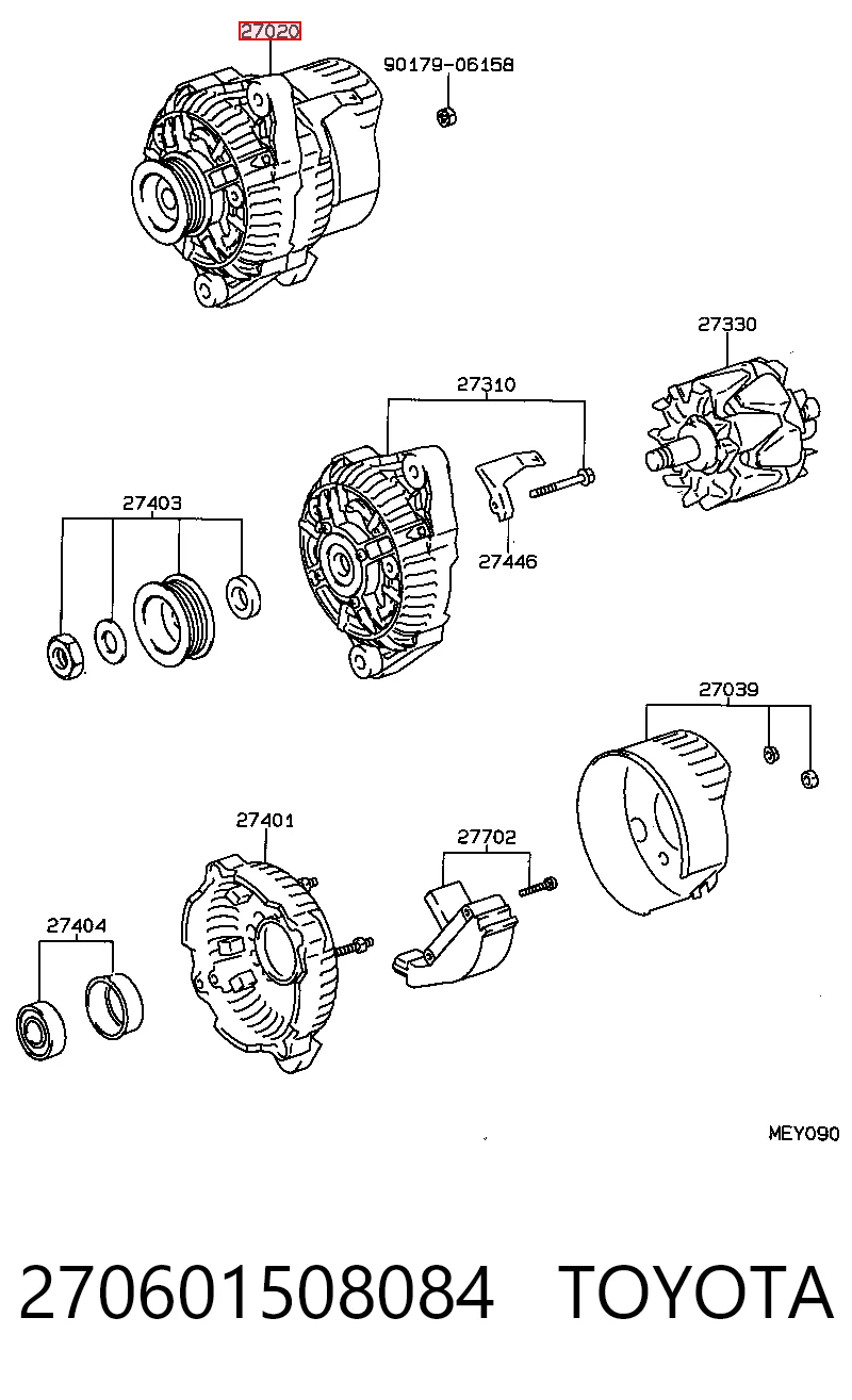 270601508084 Toyota Авто генератор