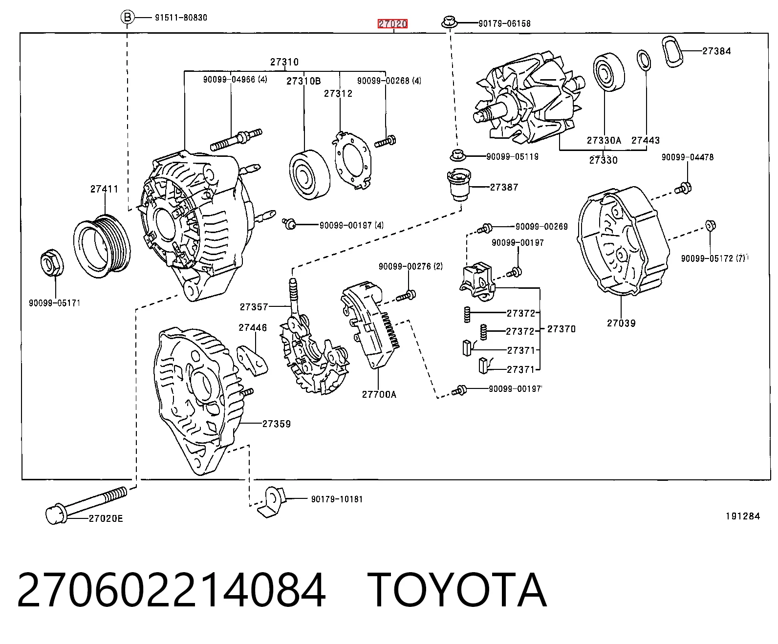 Генератор A6194DENSO AS/Auto Storm