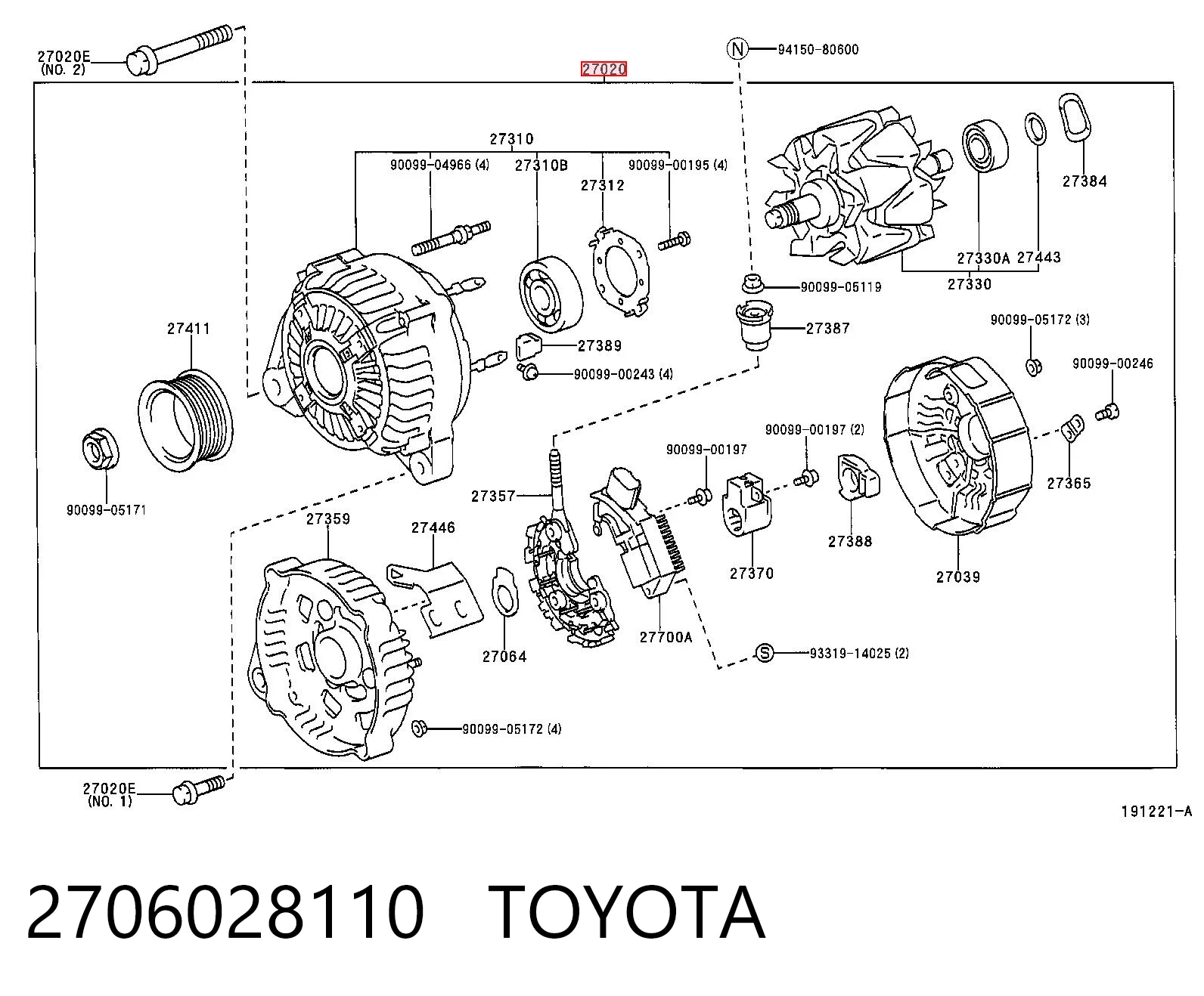 Генератор Denso 1022112120 ціна, від 88.69 USD