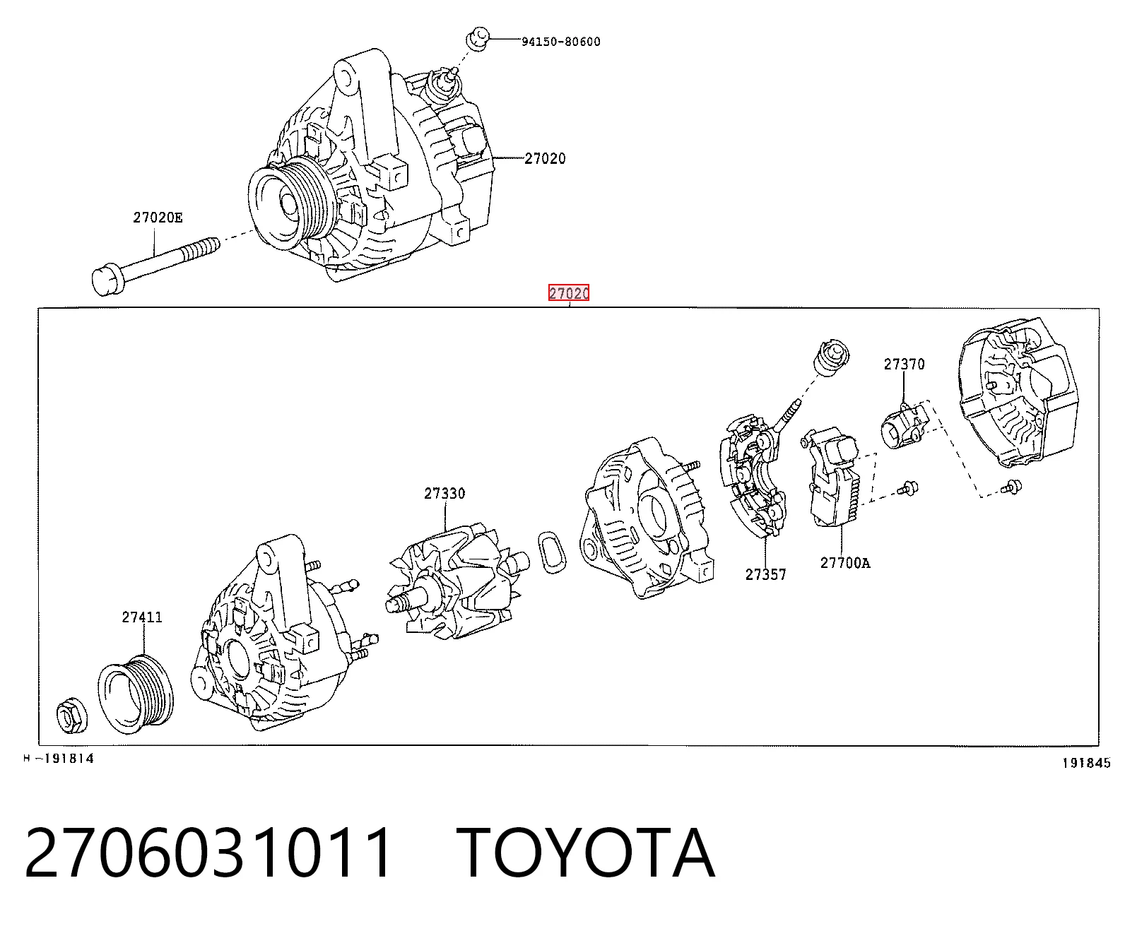 Купити Генератор Toyota Fj Cruiser  GSJ1