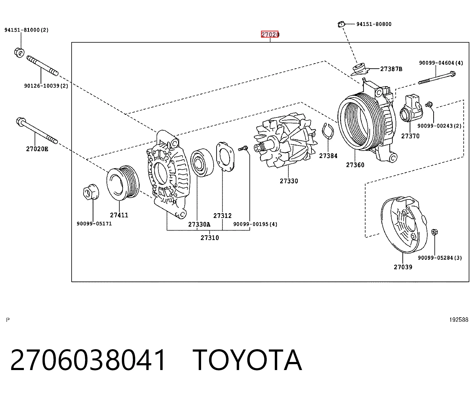 Генератор Lexus LS 460/460L седан (USF4) (2006 - 2026) ціна, від 126.70 USD