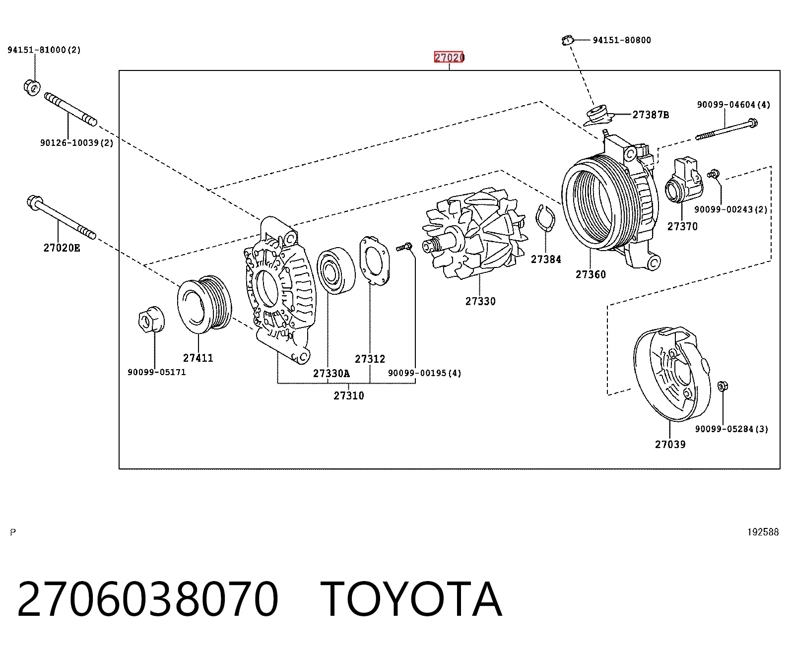Купити Генератор Lexus LS 460/460L USF4