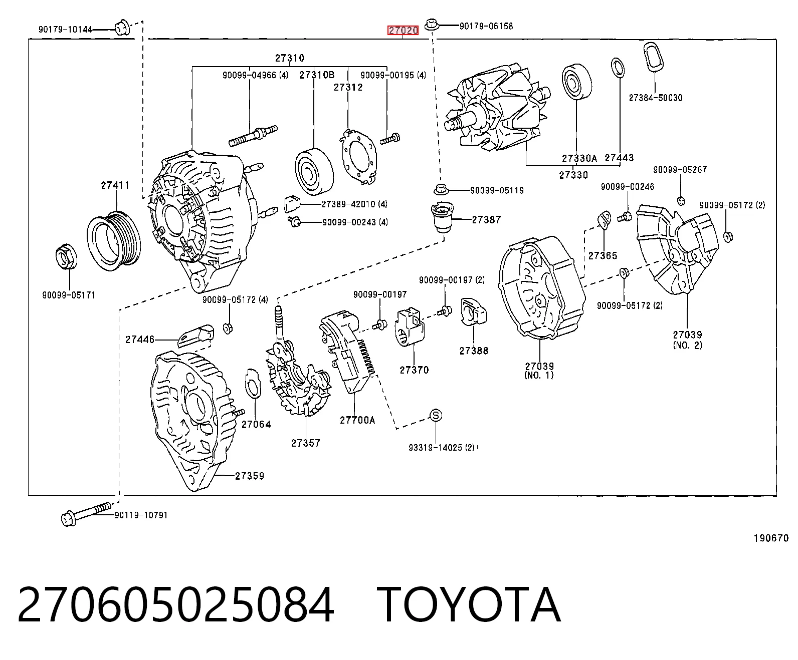  Генератор Lexus LX 