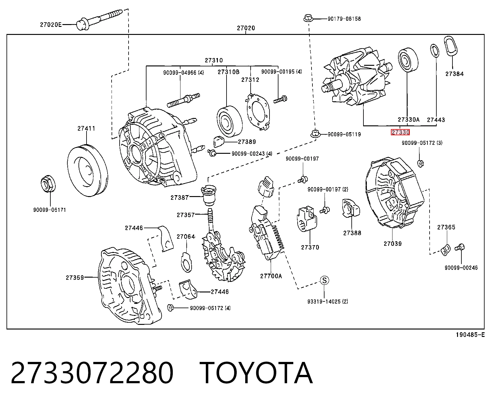 Купити Якір генератора Toyota Camry IV V20