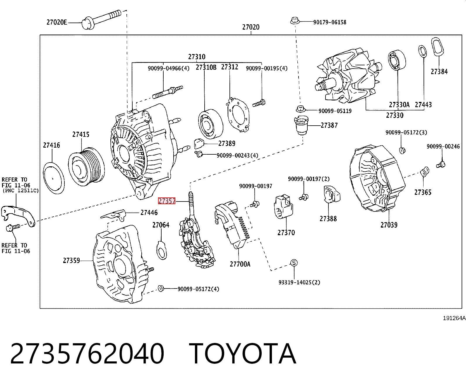 Міст діодний генератора REMA-PARTS 133672