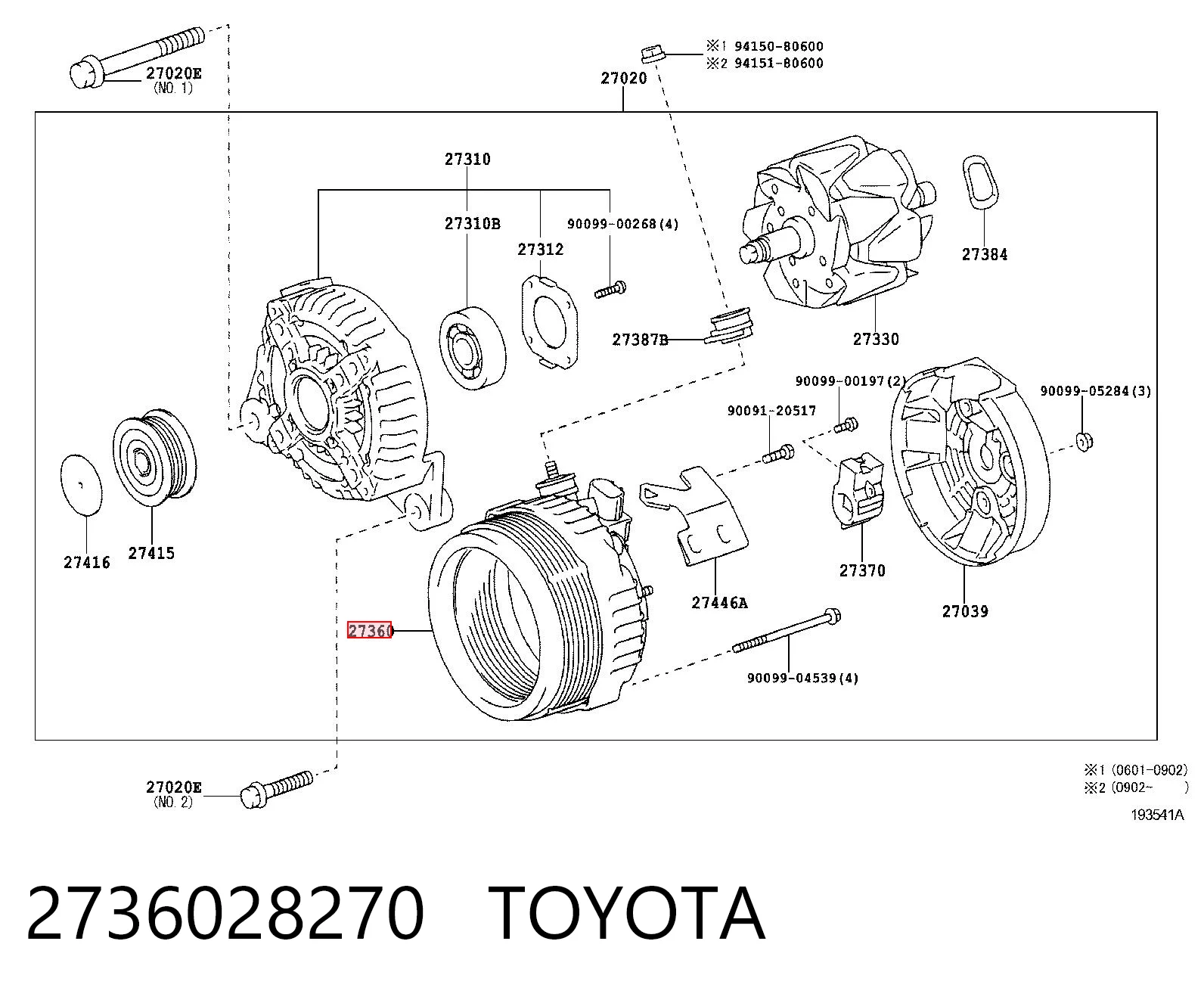 2736028270 Toyota