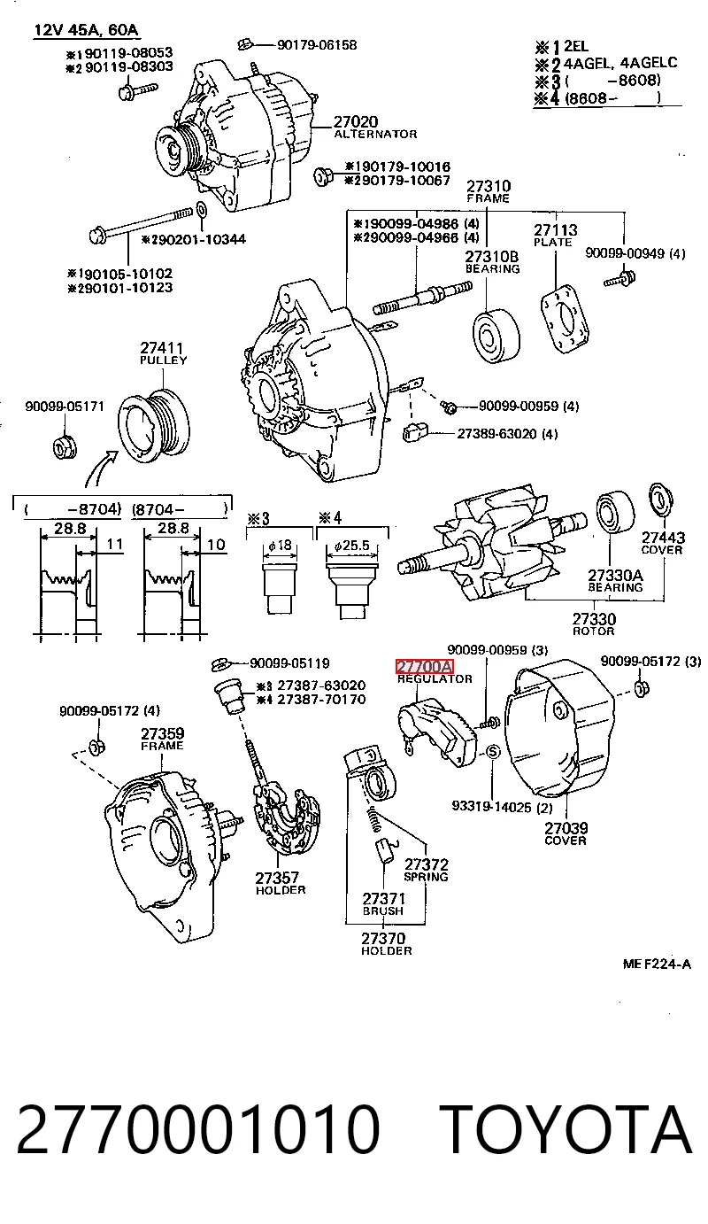 2770001010 Toyota Реле-регулятор (напруги)