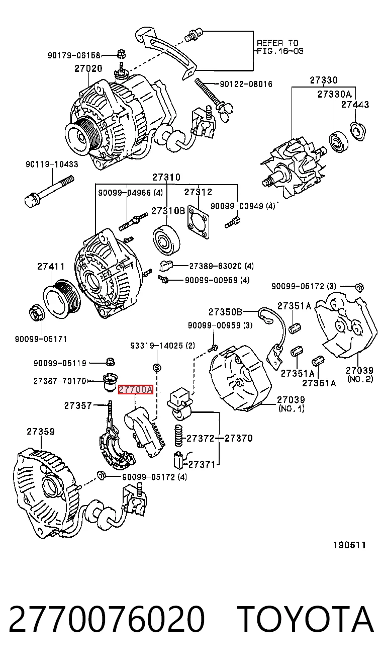 Реле регулятор генератора ASR 135730