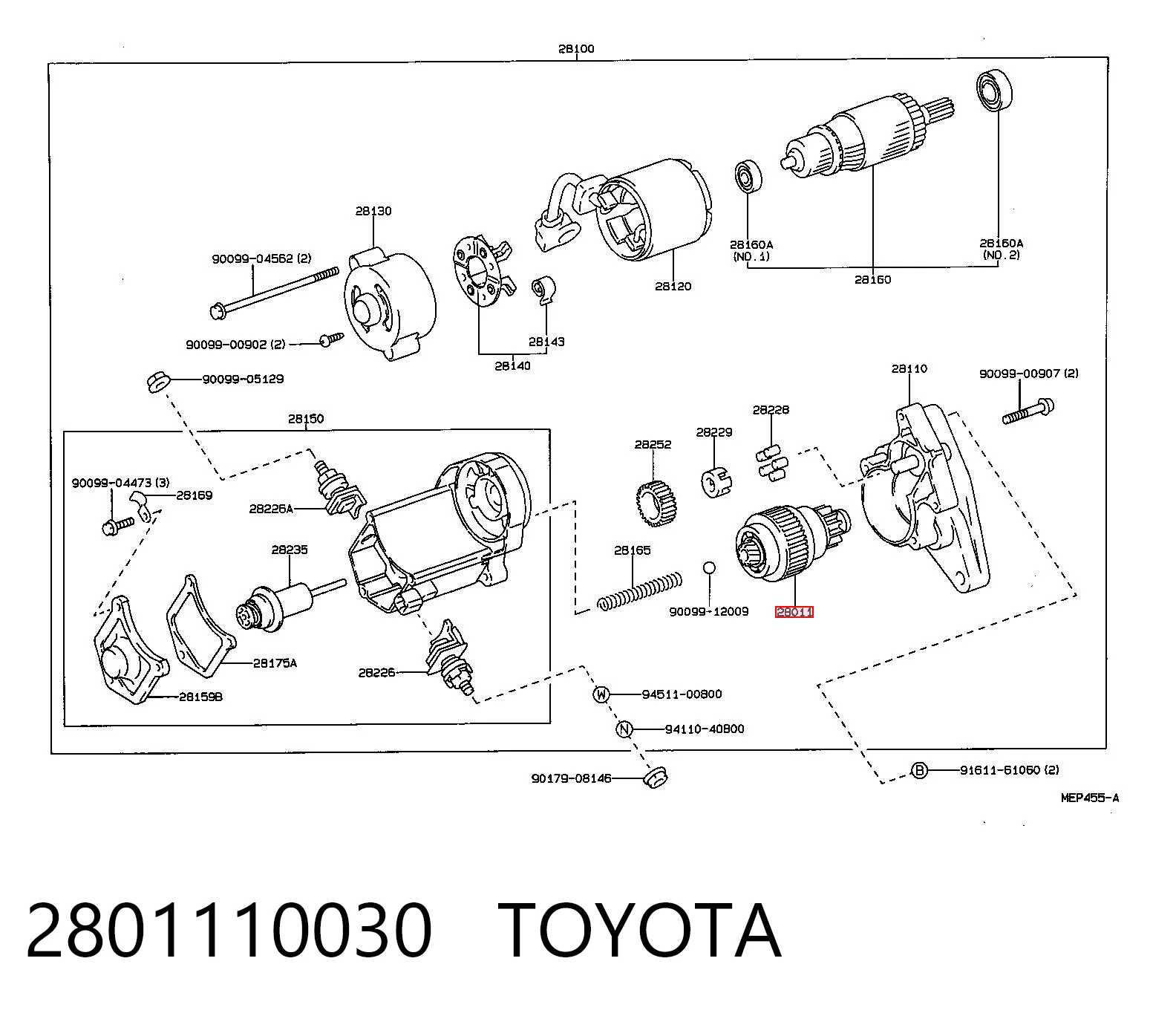 Привід стартера бендикс на Mitsubishi Galant V E1A