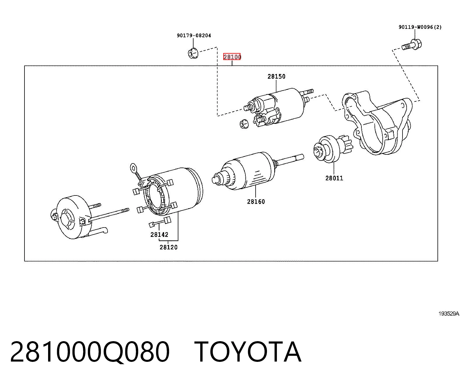 Стартер Toyota Yaris хетчбек (P13) (2011 - 2020) ціна, від 90.48 USD