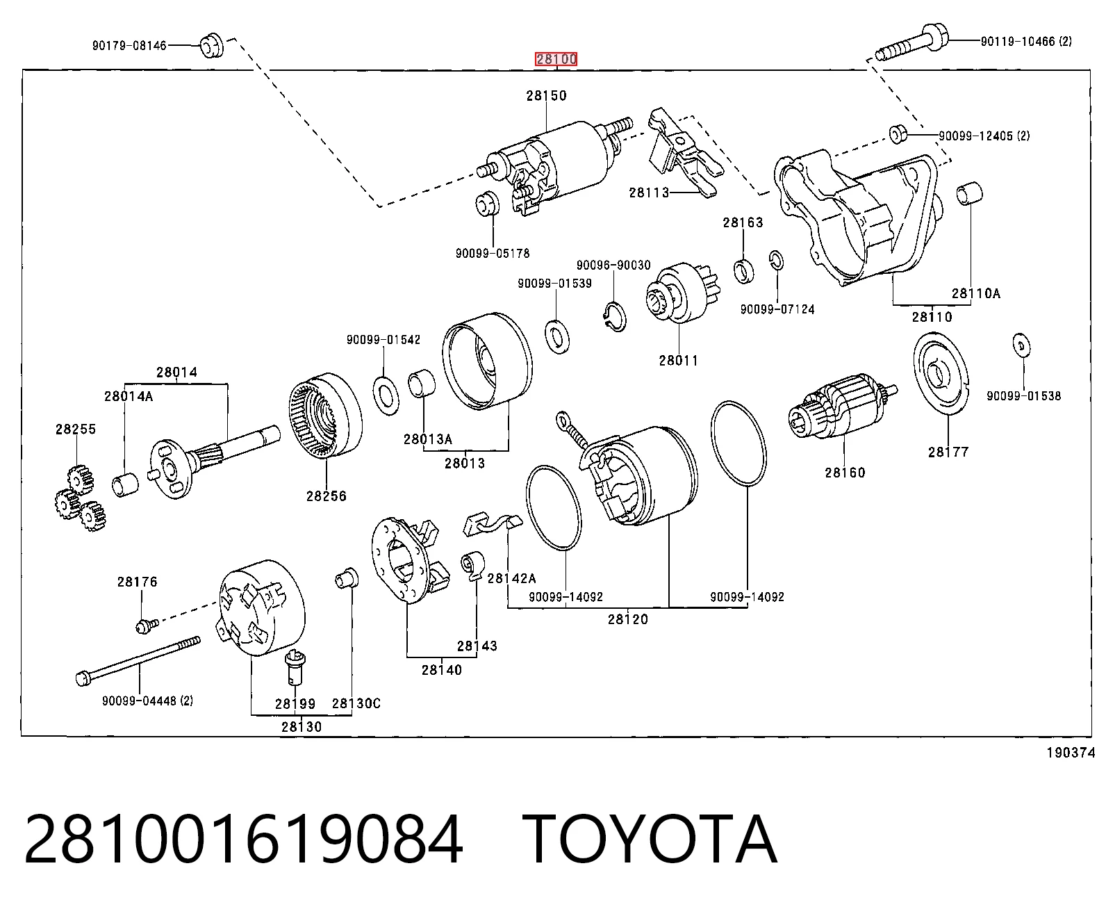 2810002060 General Motors Стартер двигуна