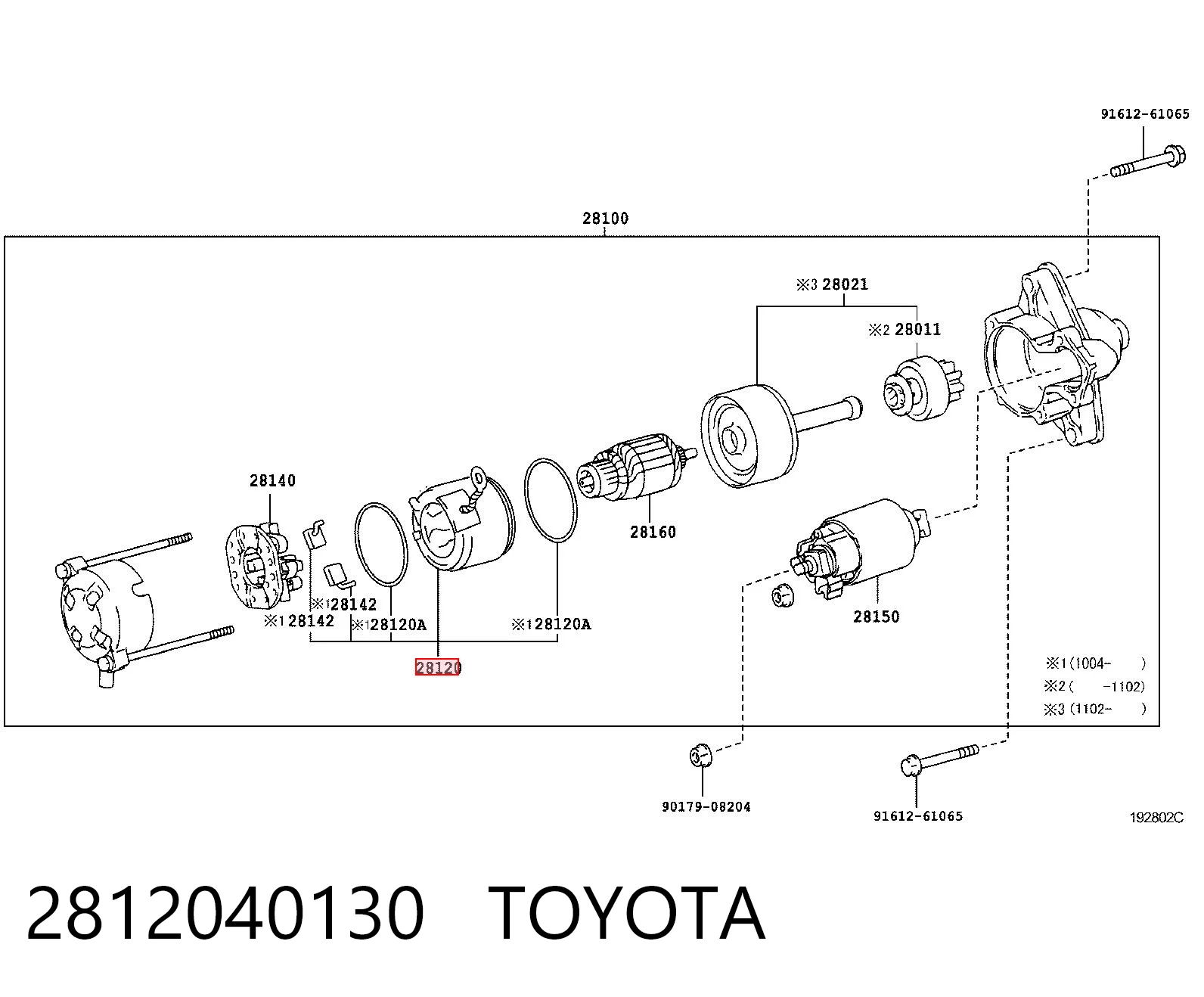 2812040130 Toyota