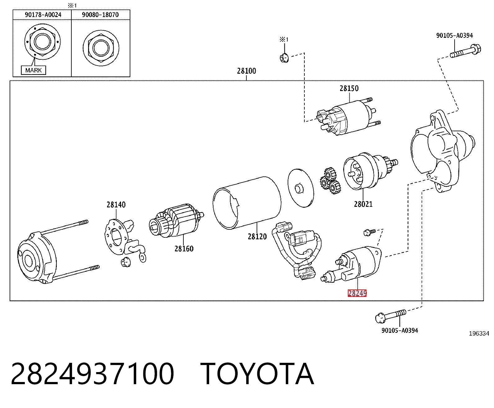 2824937100 Toyota 